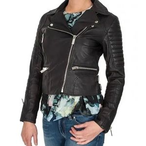 BLANKNYC Moto Leather Jacket Size M